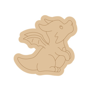 For Kids: Dragon PP#38 Preschool Paint & Play – Wooden DIY Shapes (Single)