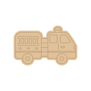 Vehicle PP#35 Preschool Paint & Play – Wooden DIY Shapes (Single)