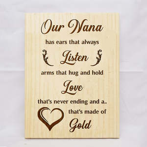 Mum: Our Nana Plaque