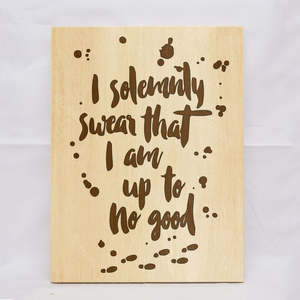 Friends: Solemnly Swear No Good Plaque