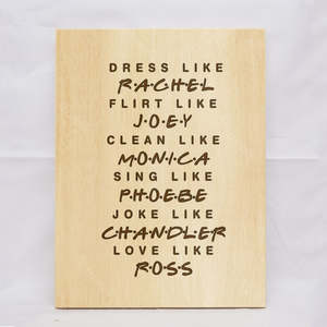 F.R.I.E.N.D.S Mantra Plaque