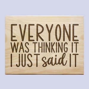 Friends: Everyone Was Thinking It Plaque