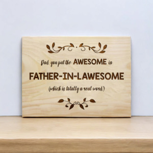 Plaques: Father-in-Lawsome Plaque