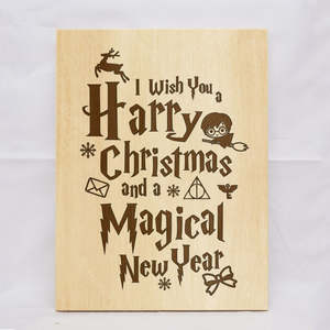 I Wish You a Harry Christmas Plaque