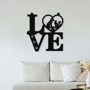 Wall Art: LOVE Cat & Dog - Wall Art
