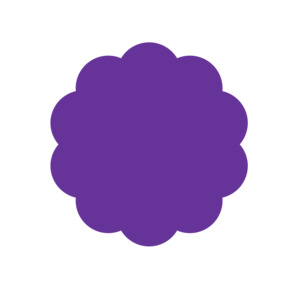 Acrylic Blanks: Scalloped Circle No.2 (Craft Blank)