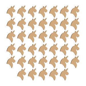 Unicorn Wooden Craft Pack – 40 Pieces for Preschool Fun
