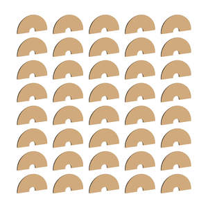 Rainbow Wooden Craft Pack – 40 Pieces for Preschool Fun