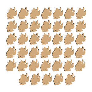 Dinosaur #1 Wooden Craft Pack – 40 Pieces for Preschool Fun