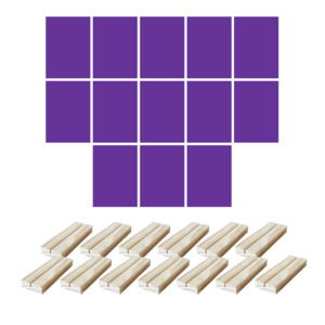 Acrylic Bundles: A5 Rectangle + Wooden Stand [Qty:13] (Craft Blank Bundle)