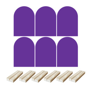 Acrylic Bundles: A4 Arch + Wooden Stand [Qty:6] (Craft Blank Bundle)