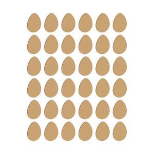 Easter Craft Blanks #2 [36 wooden pieces] (Preschool Pack)