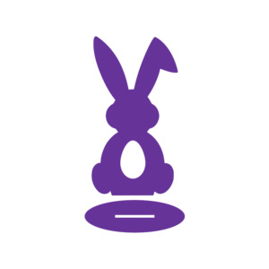 Easter Blanks: Easter Bunny Egg Holder Blank (With Stand)