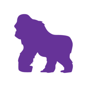 Safari Animals: Gorilla 2 (Craft Blank)