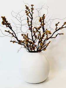 Easter: Yellow Berry in Harmie Dome Vase