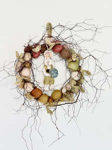 Easter: Felt Easter Bunny Wreath