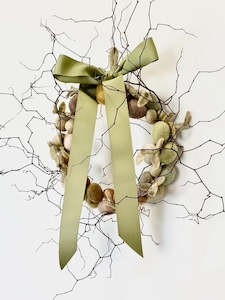 Easter: Felt Egg Wreath with Twigs