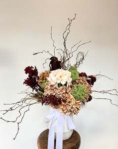Silk Flowers: Burgundy Meadow Arrangement
