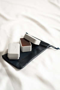 Leatherwood Rosin Carry Pouch - Italian Leather Midnight Blue