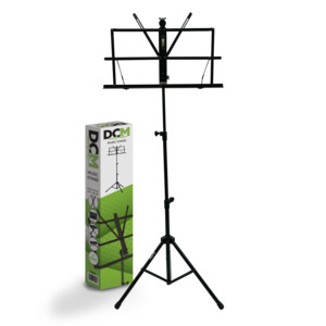 DCM Folding Music Stand with Bag Black
