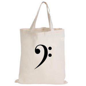 Wellers Hill State School: Music Tote Bag - Bass Clef (Calico)