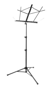 Onstage Deluxe Music Stand Black