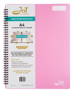 Rondofile: Rondofile Jot with Pink Cover (10 sheets)