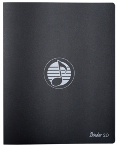 Rondofile Binder 20 BLACK - Includes 20 Rondofile Refills