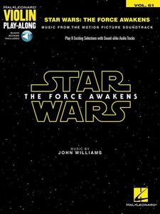 Star Wars The Force Awakens Violin Playalong Volume 61 with Online Accompaniments
