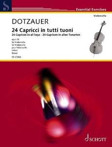 Schott Music: Dotzauer, 24 Caprices in All Keys Op 35 for Cello (Schott)