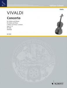 Vivaldi, Concerto in A Minor Op. 3 No. 6 for Violin and Piano (Schott)