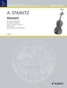 Stamitz, Concerto in B Major for Viola and Piano (Schott)