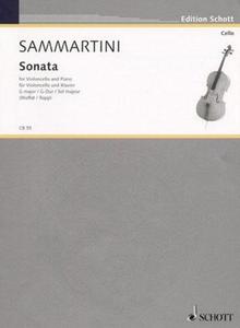 Sammartini, Sonata in G for Cello and Piano (Schott)