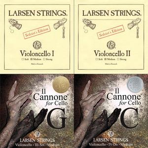 Larsen Solo/Il Cannone Cello Combination String Set 4/4 - Larsen Solo A + D (Med&hellip;