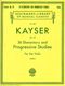 Kayser, 36 Elementary and Progressive Studies for Viola (Schirmer)