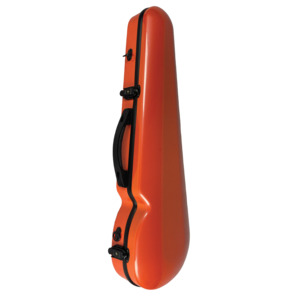 Vivo Polycarbonate Shaped Violin Case 4/4 Textured Orange