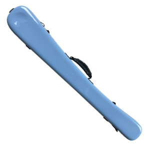 Vivo Double Bass Bow Case for 2 French or German Style Bows Baby Blue