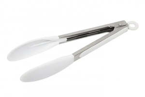 Wiltshire: Wiltshire Silicone Tongs White 23cm