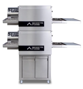 Moretti Forni T64 - 2 Chamber Benchtop Conveyor Oven with Support