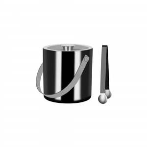 Zanzi: Zanzi Double Wall Ice Bucket with Tongs Gunmetal