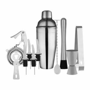 Zanzi: Zanzi Cocktail Set 11pc Stainless Steel In Bartender Bag