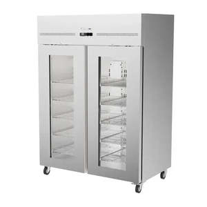 Airex Upright Double Door Refrigerator with Glass Door