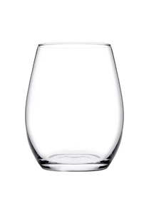 Pasabahce Amber Stemless Wine Glass 440ml Set 6