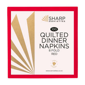 Sharp Serviettes: Sharp Dinner Quilted 8 Fold (5 Colours)