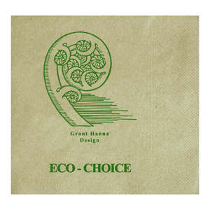 Sharp Serviettes: Sharp Cocktail Napkin 1 Ply 4 Fold Eco Choice