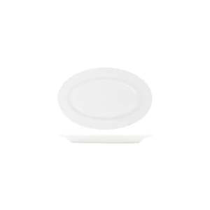 Tablekraft Core White Platter Oval Rim Shape -260x170x24mm