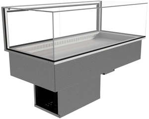 Display Cabinets: Festive Somerset RW Air Curtain Chill Well (with Planar Canopy)