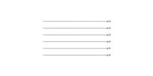 Tramontina Churrasco Skewer 30cm 6 Piece Set