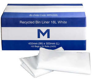 Matthews Recycled Bin Liners 18L