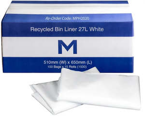 Waste Management: Matthews Recycled Bin Liners 27L